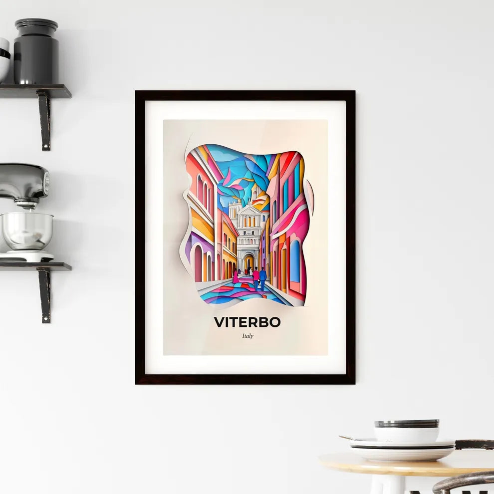 Vivid Viterbo, Italy, Framed Wall Art
