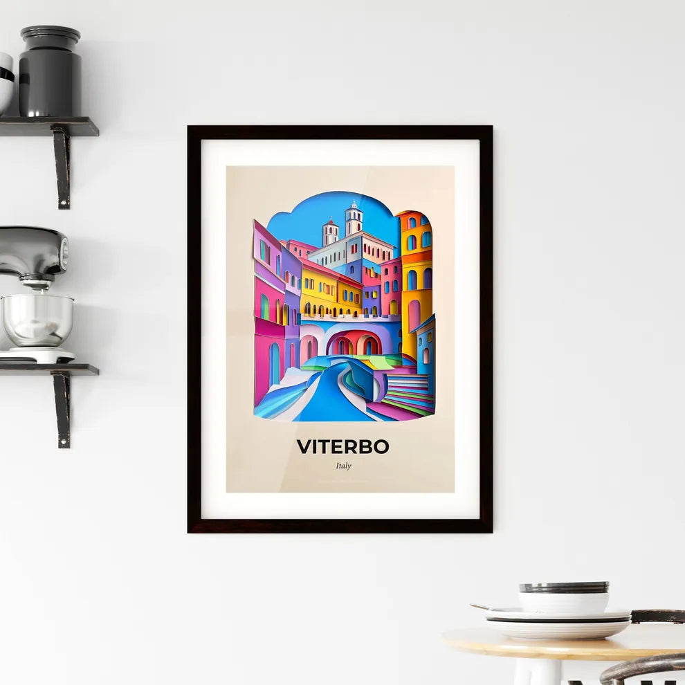 Vivid Viterbo, Italy, Framed Wall Art