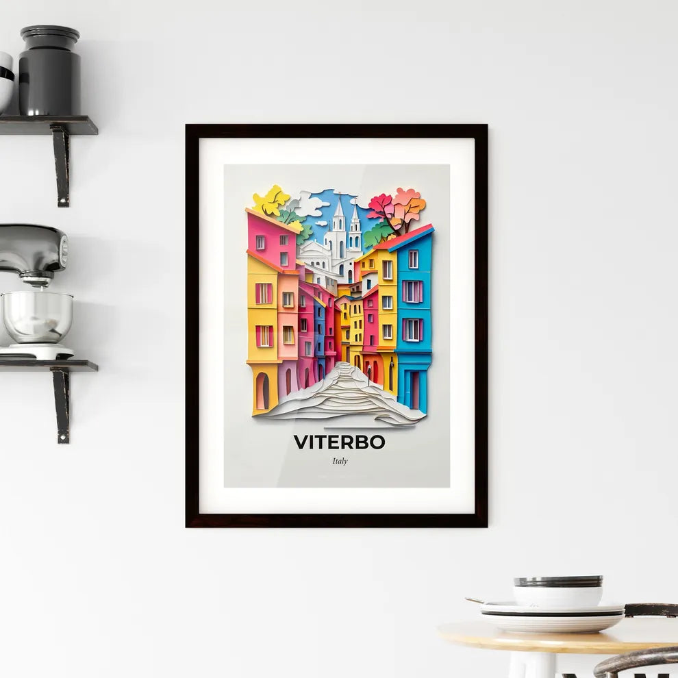 Vivid Viterbo, Italy, Framed Wall Art