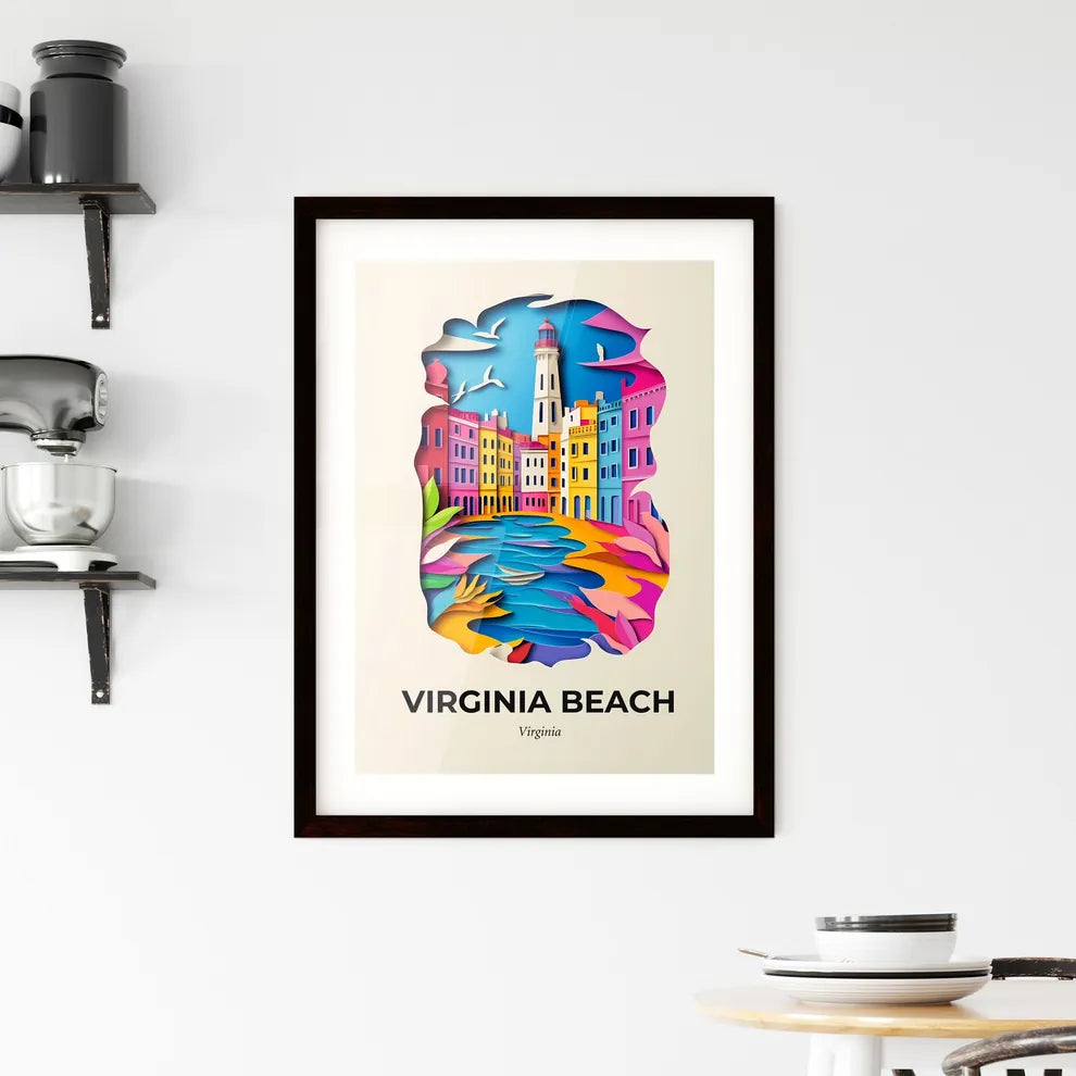 Vivid Virginia Beach, Virginia, Framed Wall Art
