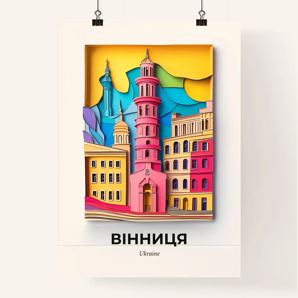 Vivid Vinnytsia, Ukraine, Colorful Poster