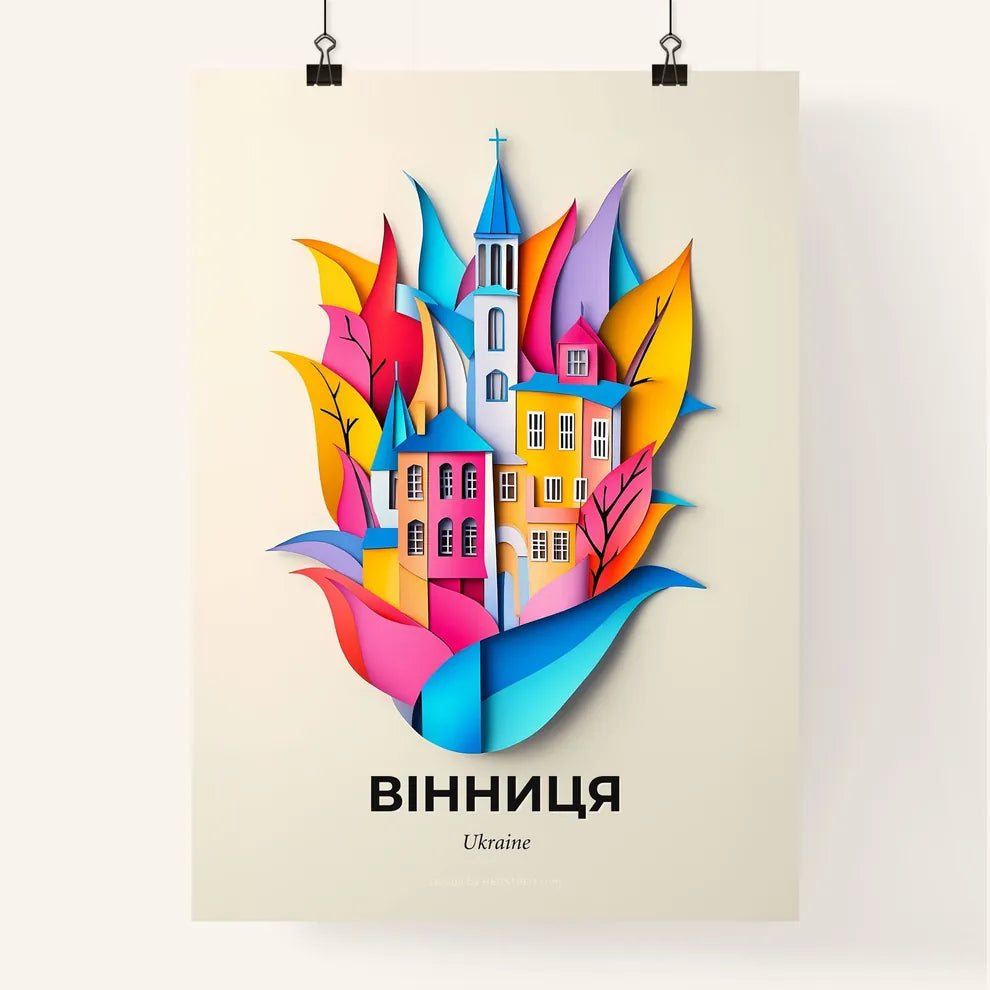 Vivid Vinnytsia, Ukraine, Colorful Poster