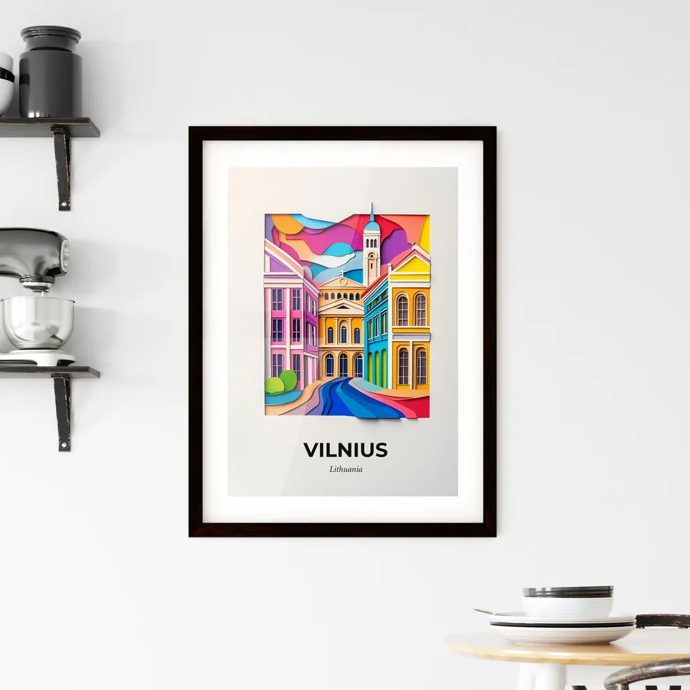 Vivid Vilnius, Lithuania, Framed Wall Art