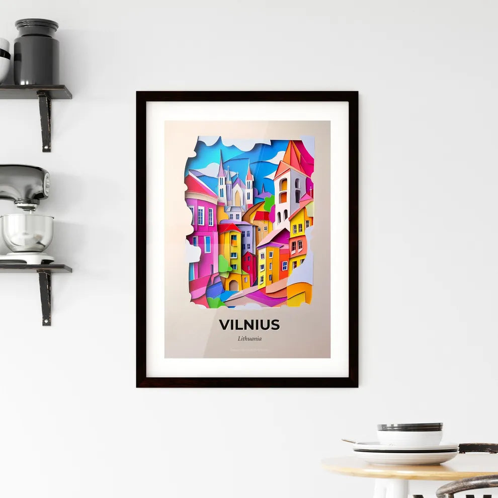 Vivid Vilnius, Lithuania, Framed Wall Art
