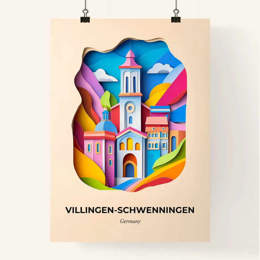 Vivid Villinge, Colorful Poster
