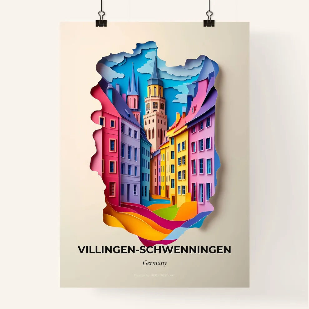Vivid Villinge, Colorful Poster