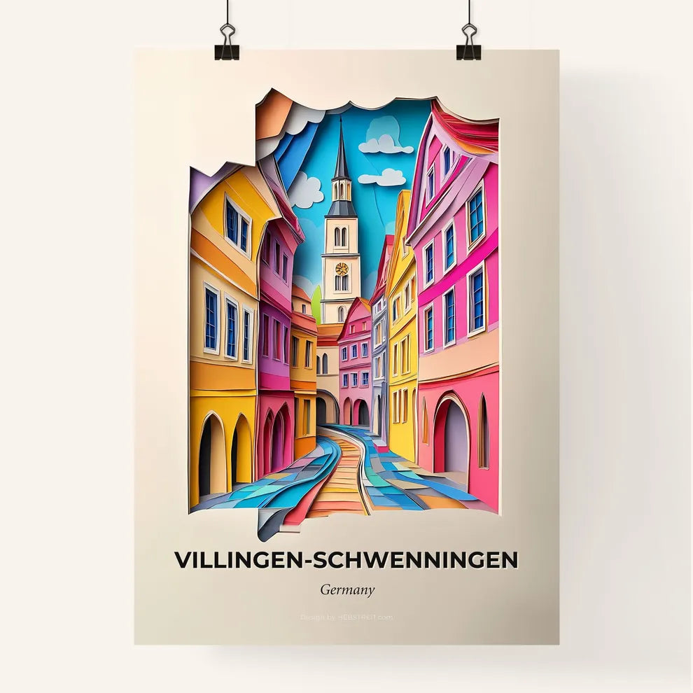 Vivid Villinge, Colorful Poster