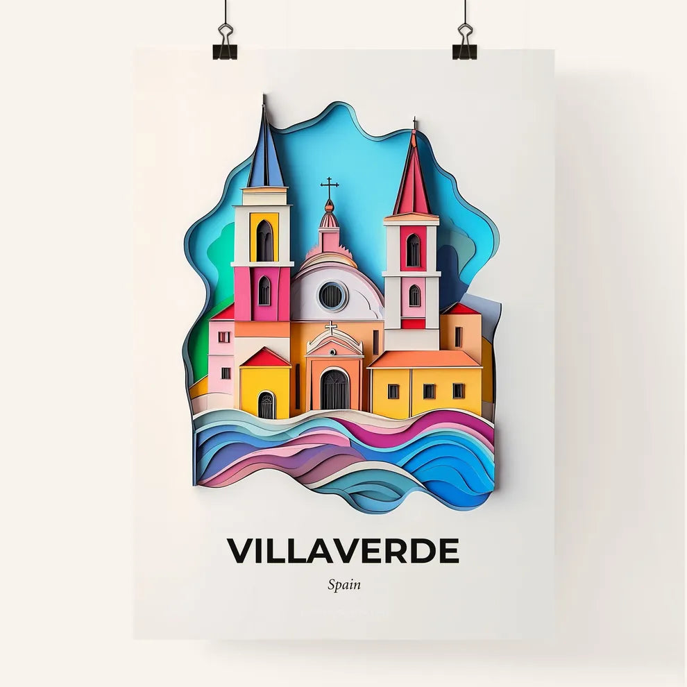 Vivid Villaverde, Spain, Colorful Poster