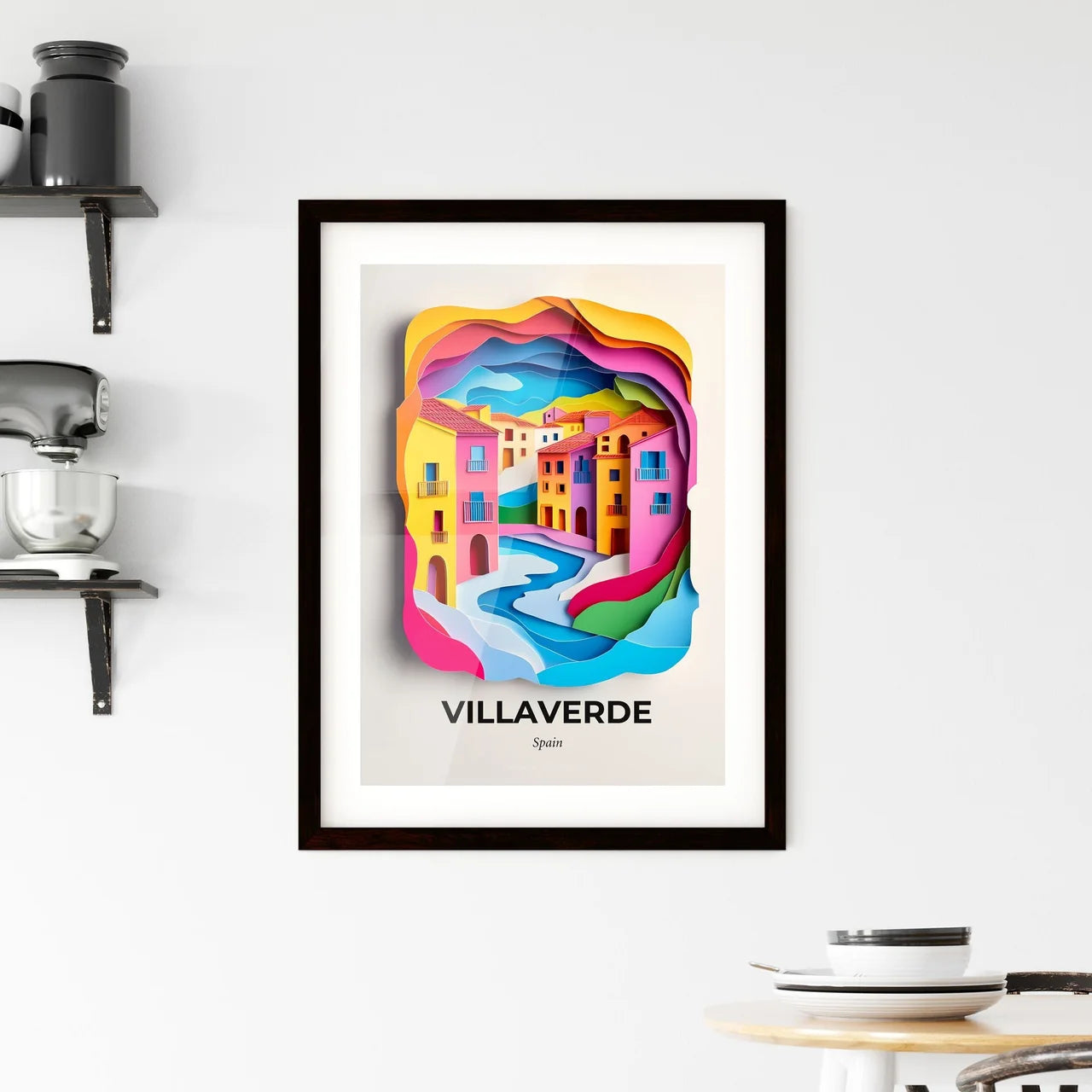 Vivid Villaverde, Spain, Framed Wall Art