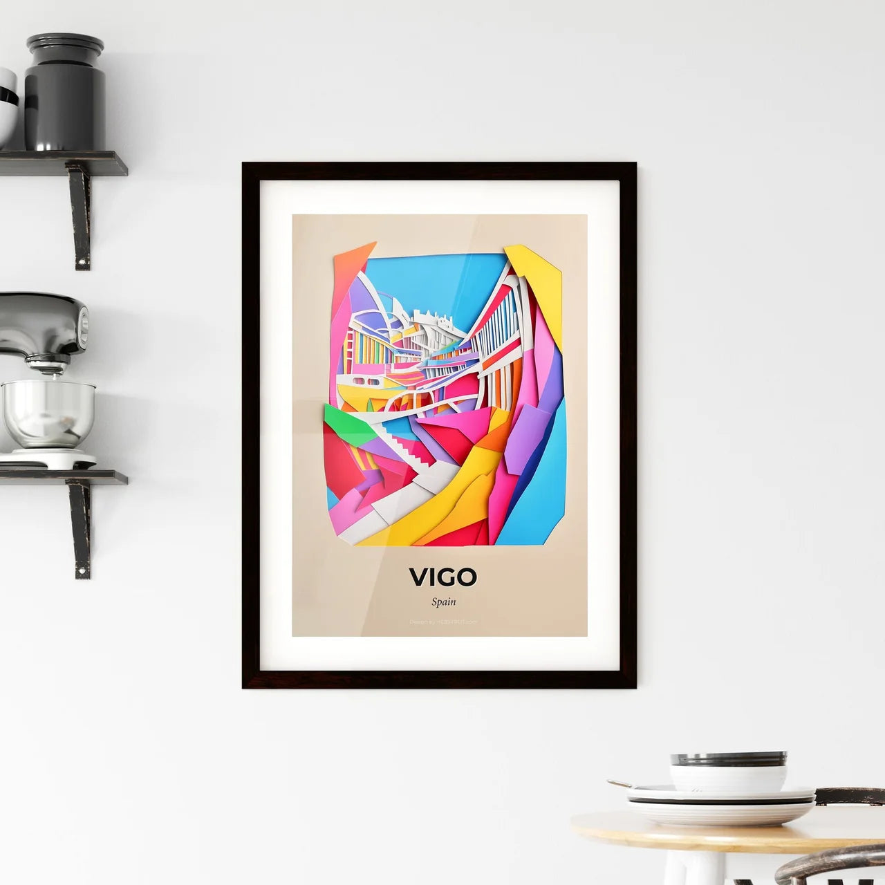 Vivid Vigo, Spain, Framed Wall Art