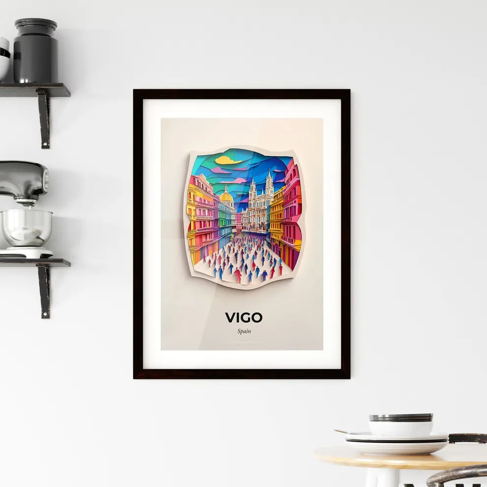Vivid Vigo, Spain, Framed Wall Art