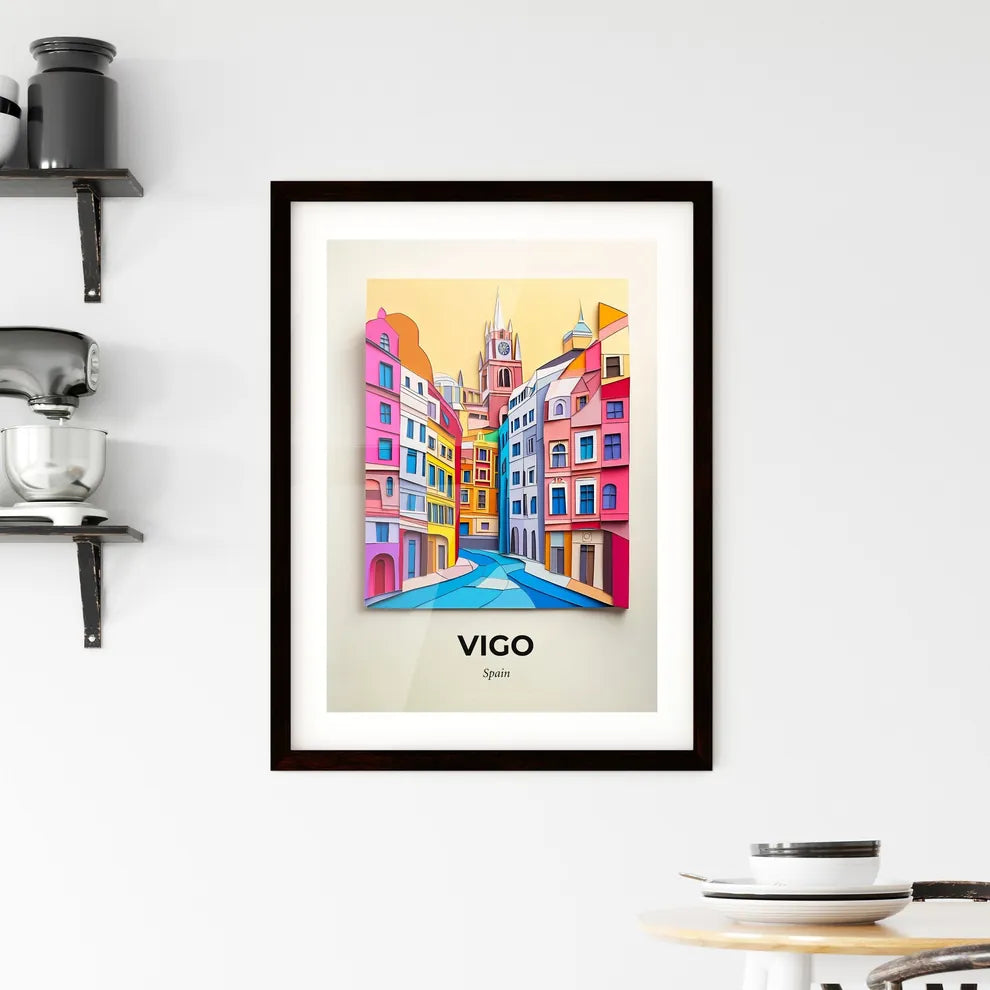 Vivid Vigo, Spain, Framed Wall Art