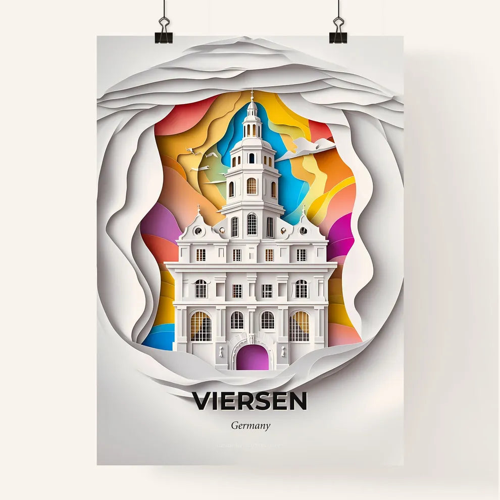 Vivid Viersen, Germany, Colorful Poster