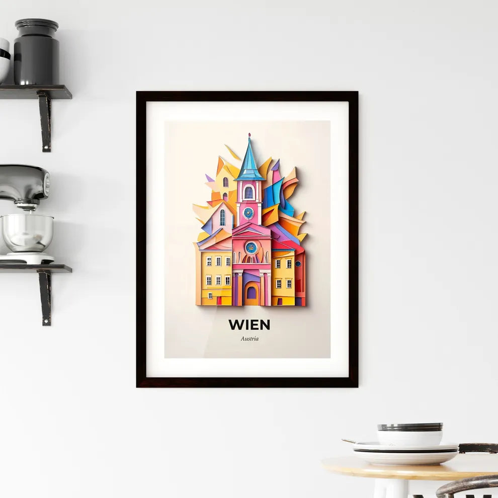 Vivid Vienna, Austria, Framed Wall Art
