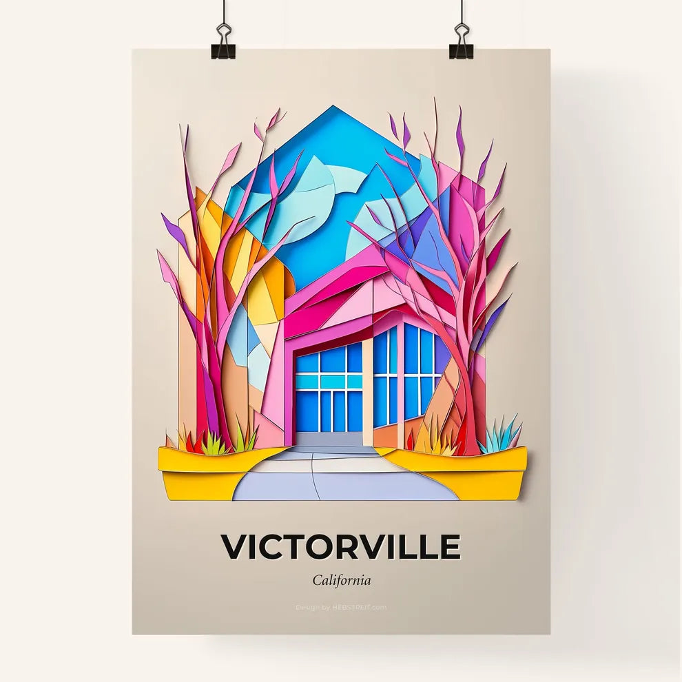 Vivid Victorville, California, Colorful Poster