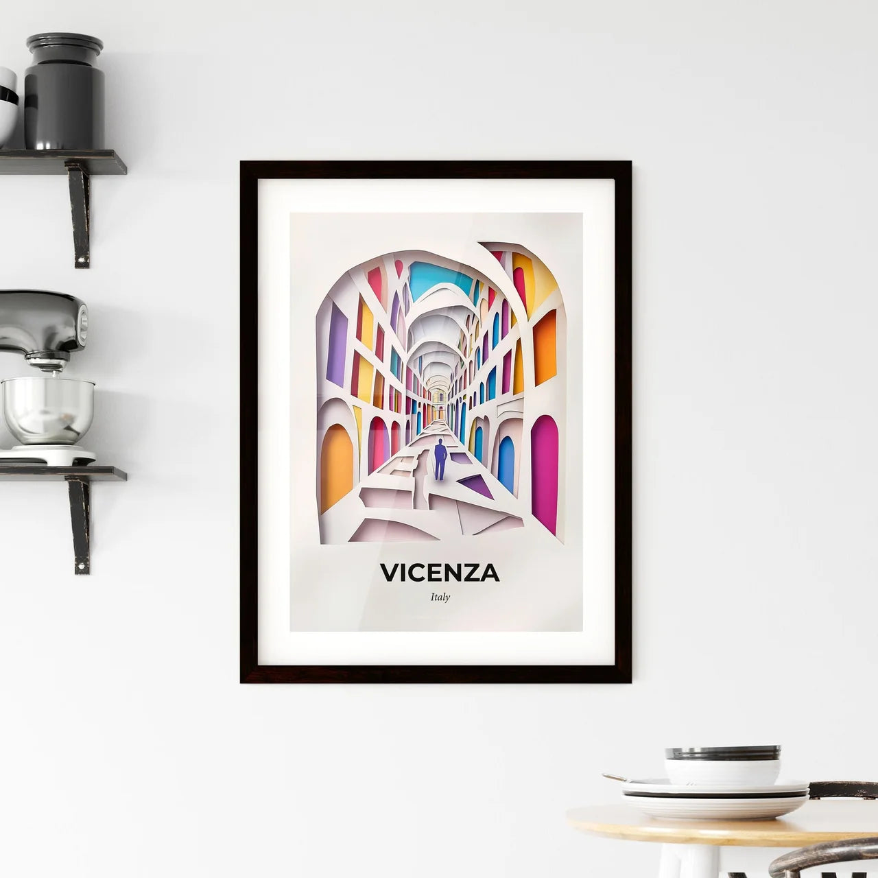 Vivid Vicenza, Italy, Framed Wall Art