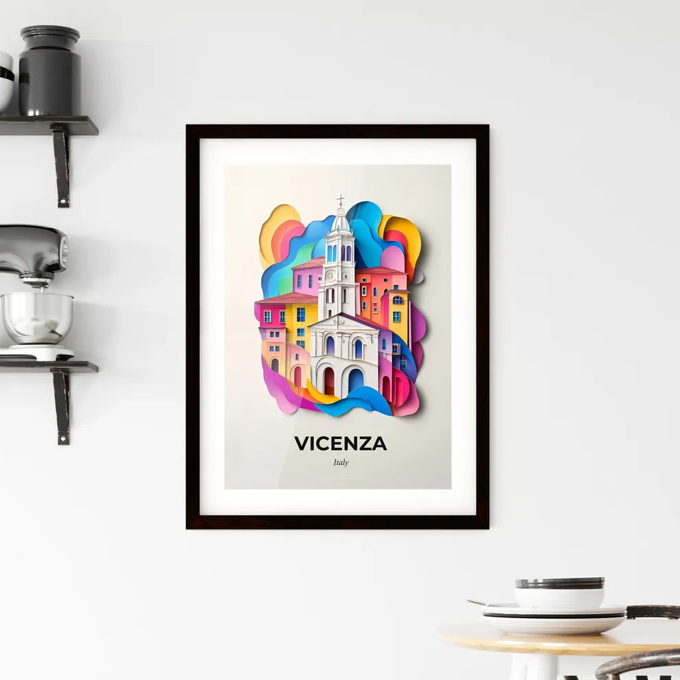 Vivid Vicenza, Italy, Framed Wall Art