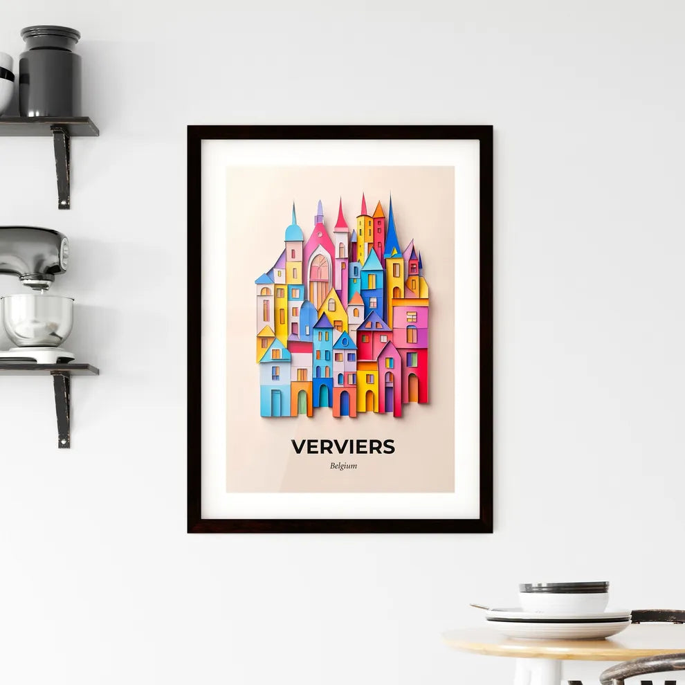 Vivid Verviers, Belgium, Framed Wall Art