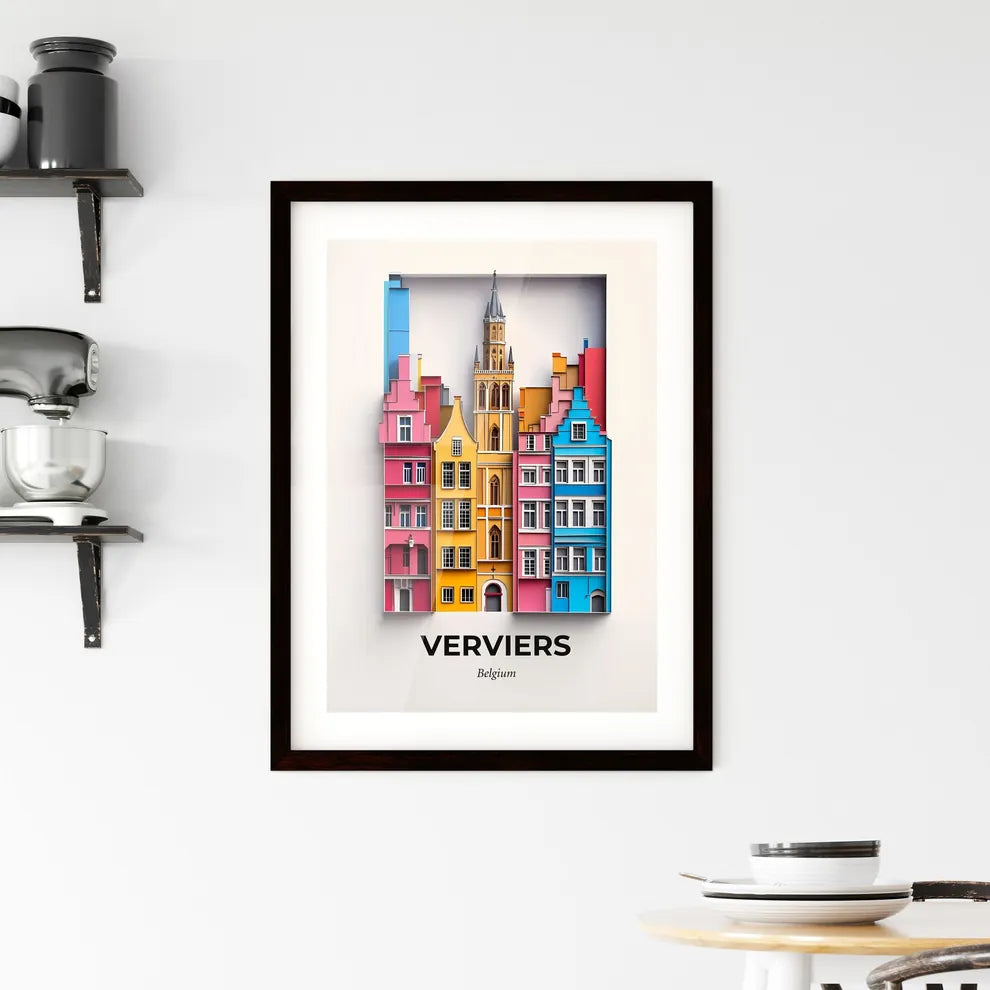 Vivid Verviers, Belgium, Framed Wall Art
