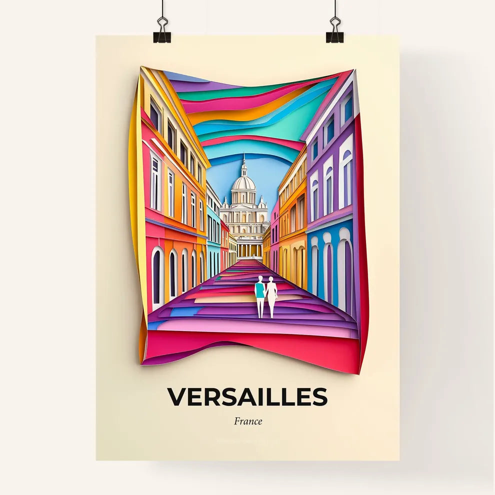 Vivid Versailles, France, Colorful Poster