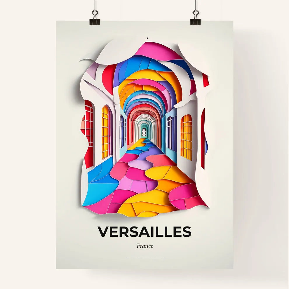 Vivid Versailles, France, Colorful Poster