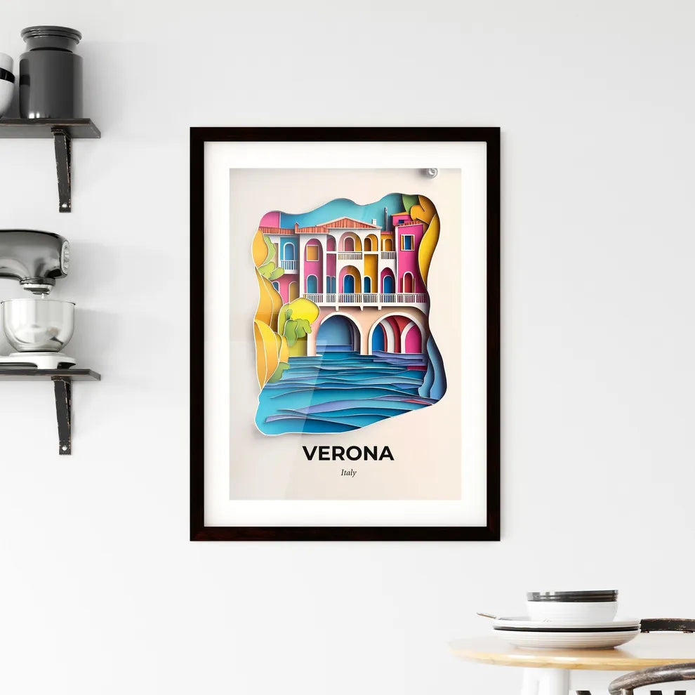 Vivid Verona, Italy, Framed Wall Art