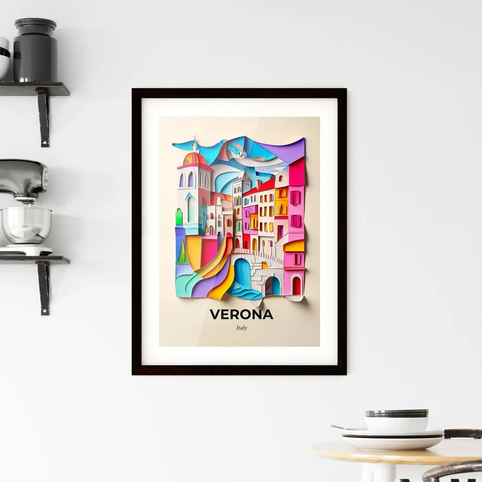 Vivid Verona, Italy, Framed Wall Art
