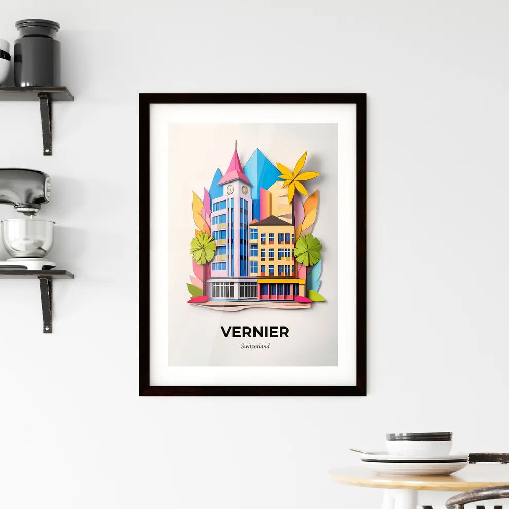 Vivid Vernier, Switzerland, Framed Wall Art