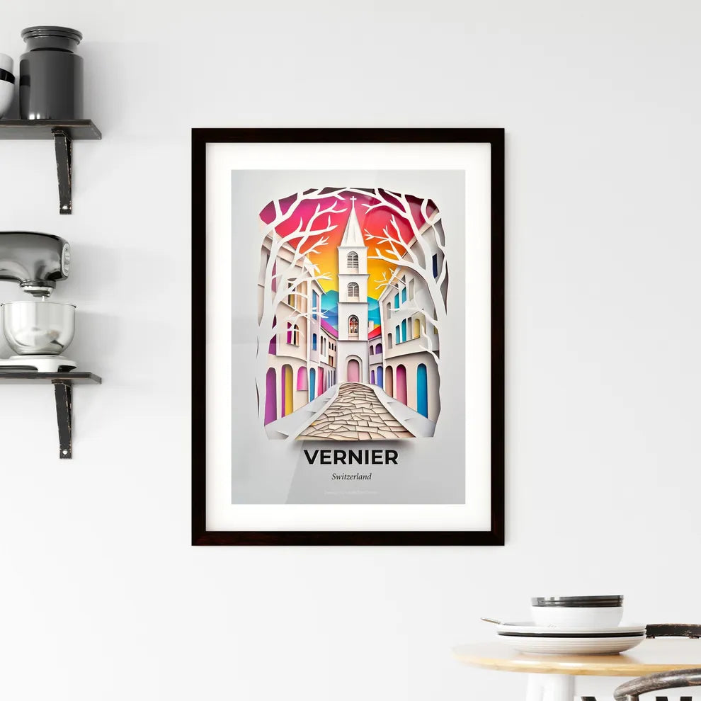 Vivid Vernier, Switzerland, Framed Wall Art