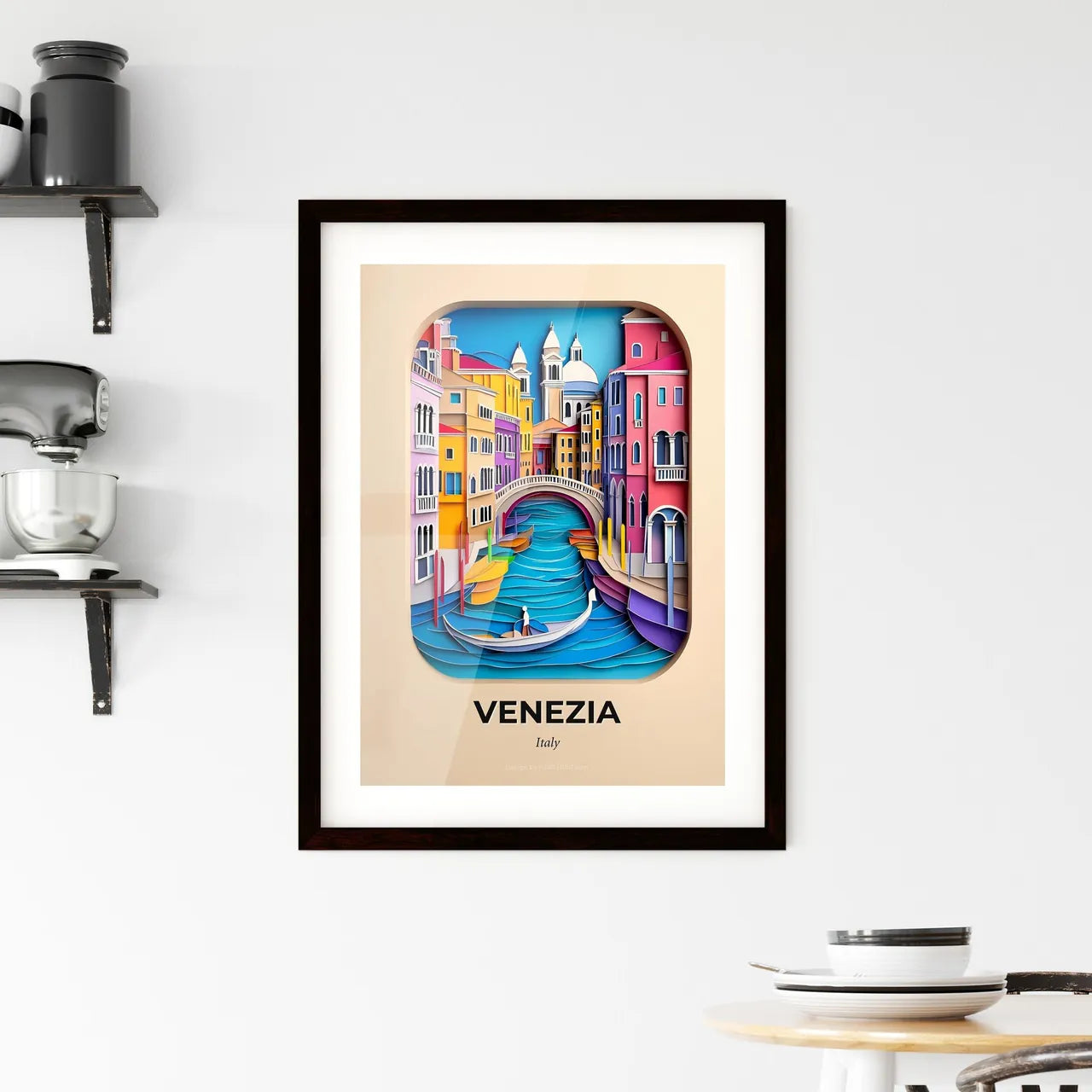Vivid Venice, Italy, Framed Wall Art