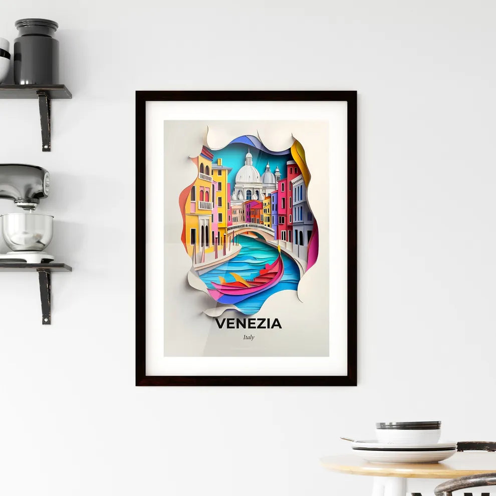 Vivid Venice, Italy, Framed Wall Art