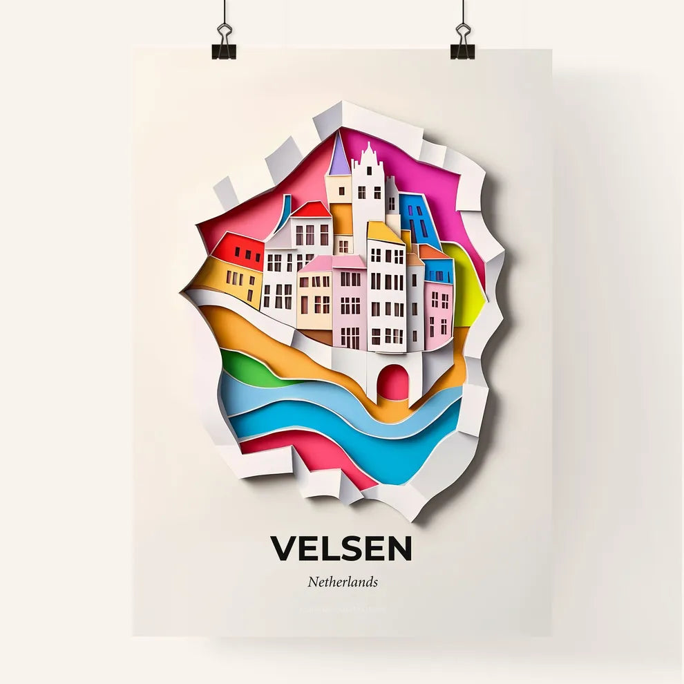 Vivid Velsen, Netherlands, Colorful Poster