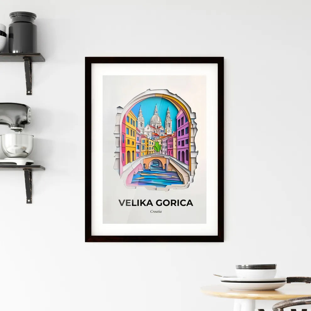 Vivid Velika Gorica, Croatia, Framed Wall Art