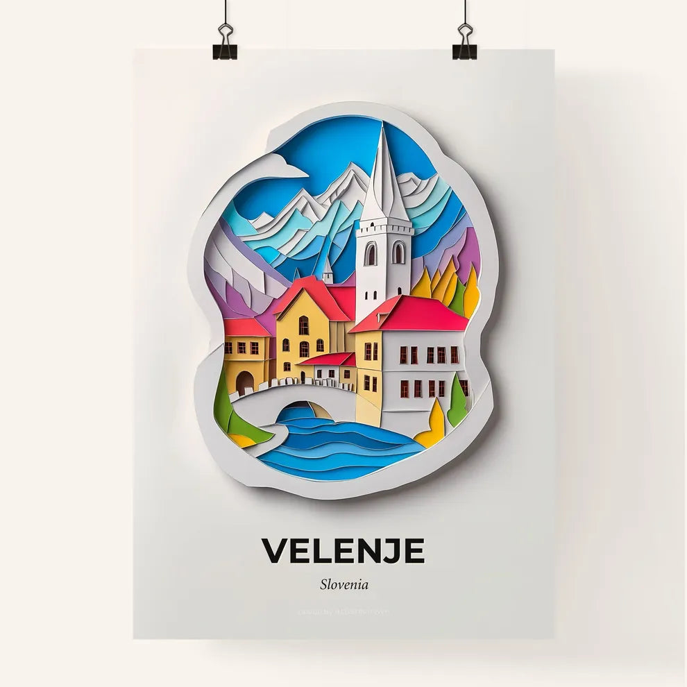 Vivid Velenje, Slovenia, Colorful Poster