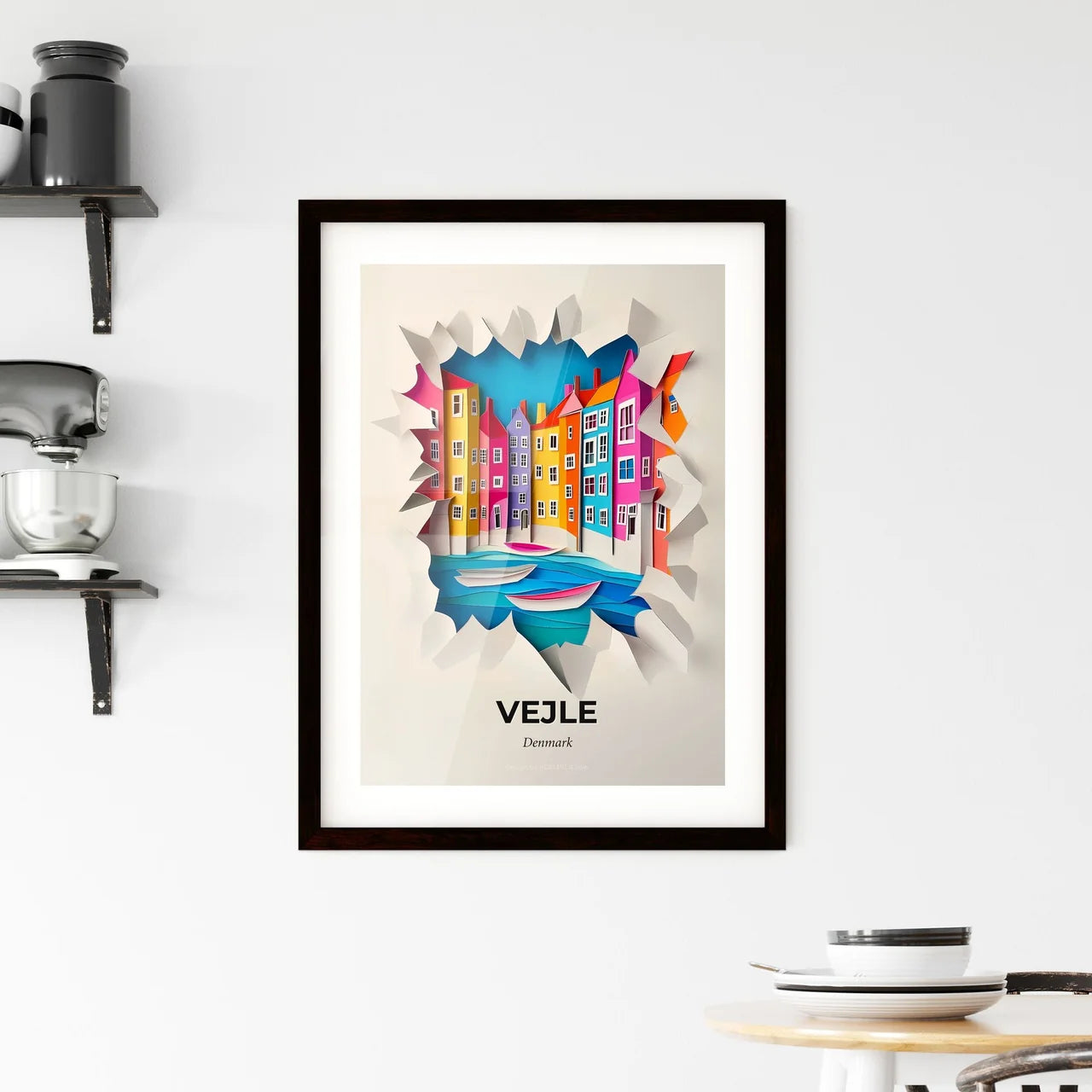 Vivid Vejle, Denmark, Framed Wall Art