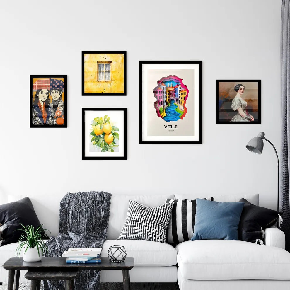 Vivid Vejle, Denmark, Premium Framed Prints