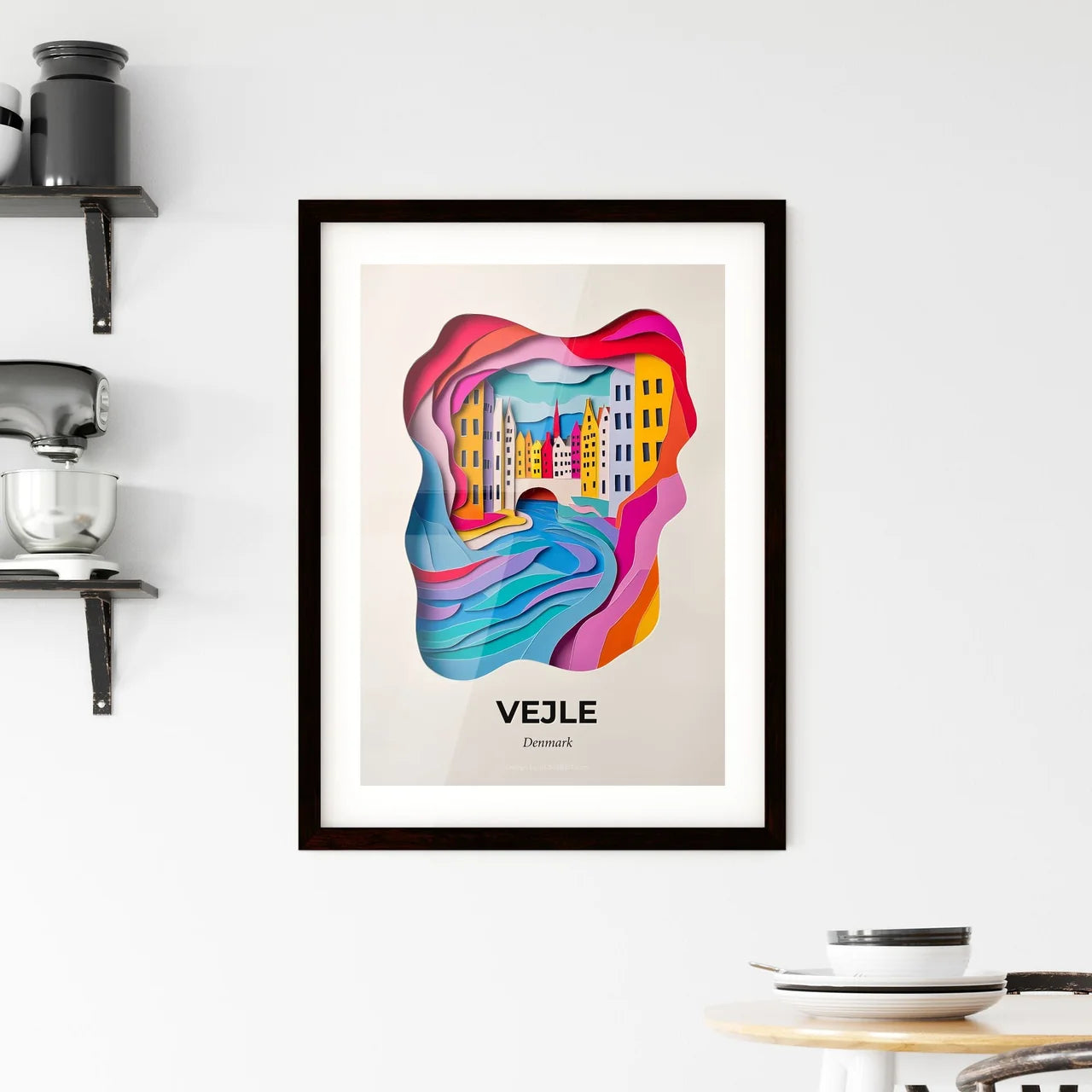 Vivid Vejle, Denmark, Framed Wall Art