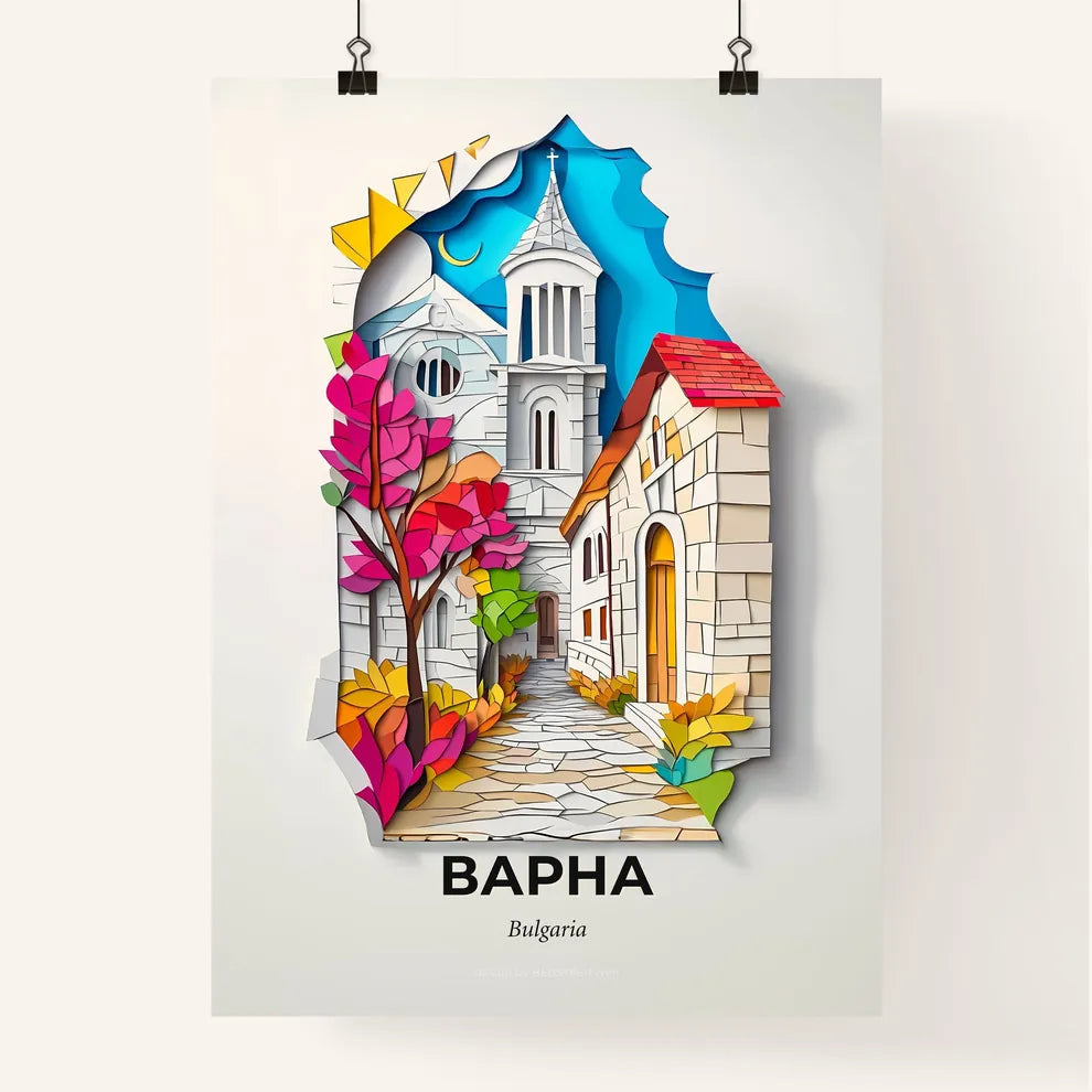 Vivid Varna, Bulgaria, Colorful Poster