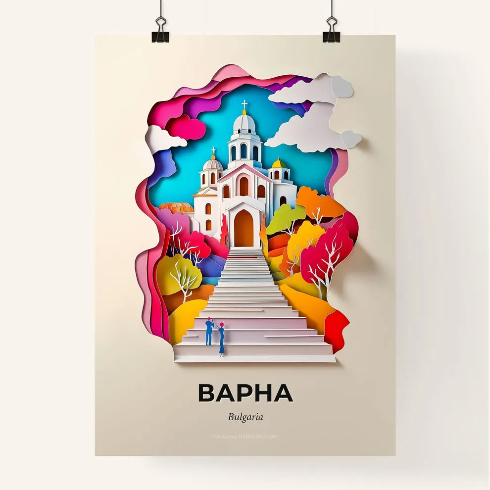 Vivid Varna, Bulgaria, Colorful Poster