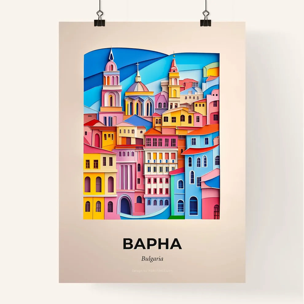 Vivid Varna, Bulgaria, Colorful Poster