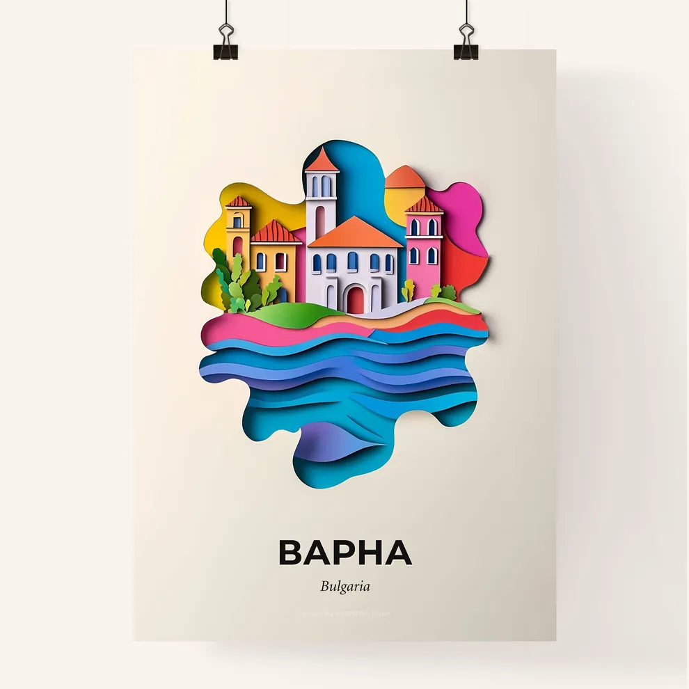 Vivid Varna, Bulgaria, Colorful Poster
