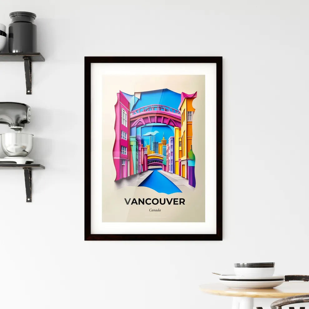 Vivid Vancouver, Canada, Framed Wall Art