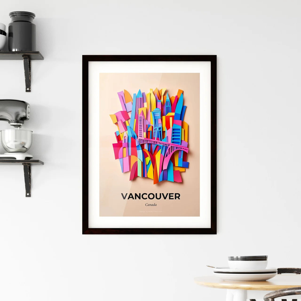 Vivid Vancouver, Canada, Framed Wall Art