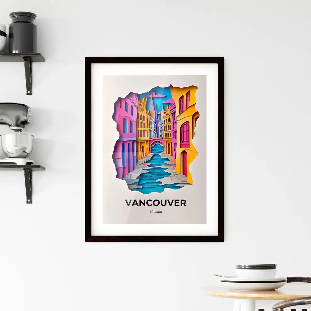Vivid Vancouver, Canada, Framed Wall Art