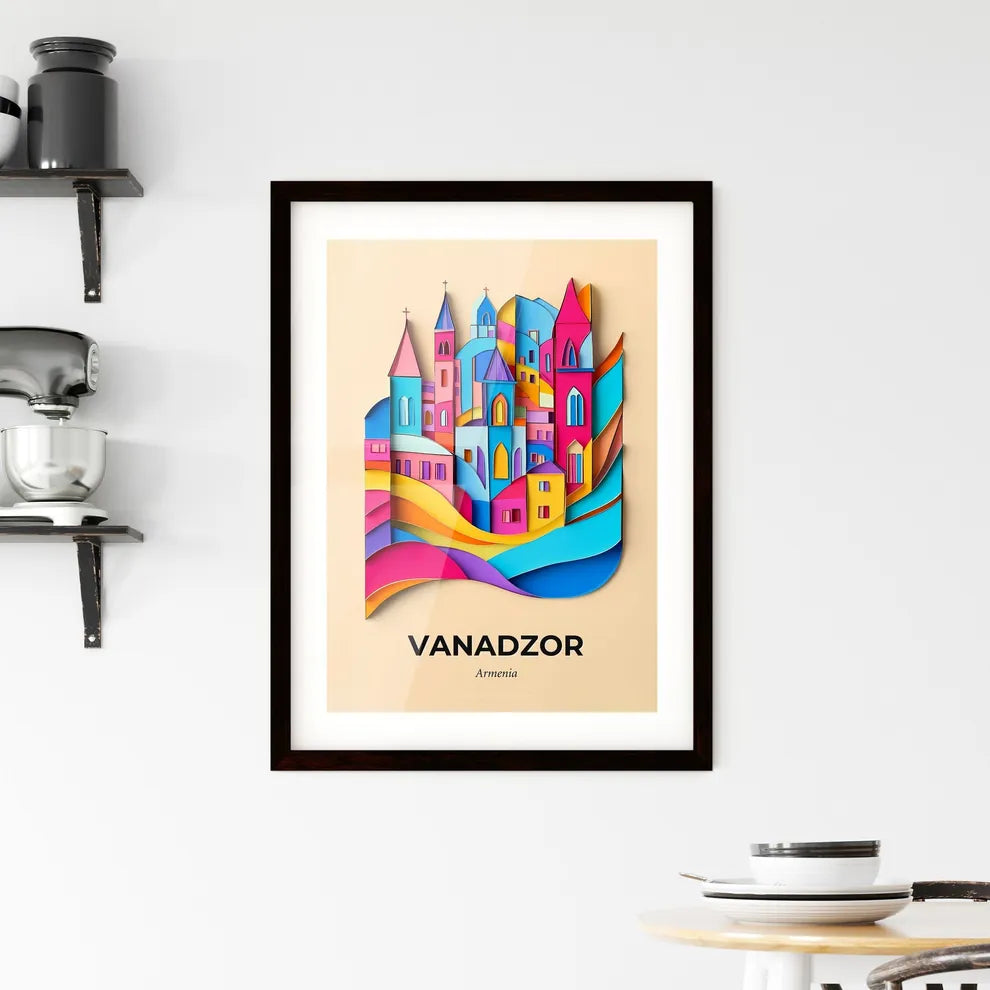 Vivid Vanadzor, Armenia, Framed Wall Art