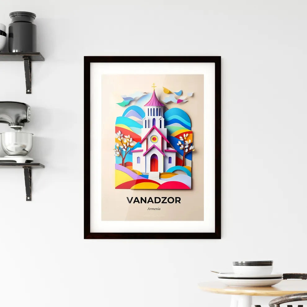 Vivid Vanadzor, Armenia, Framed Wall Art