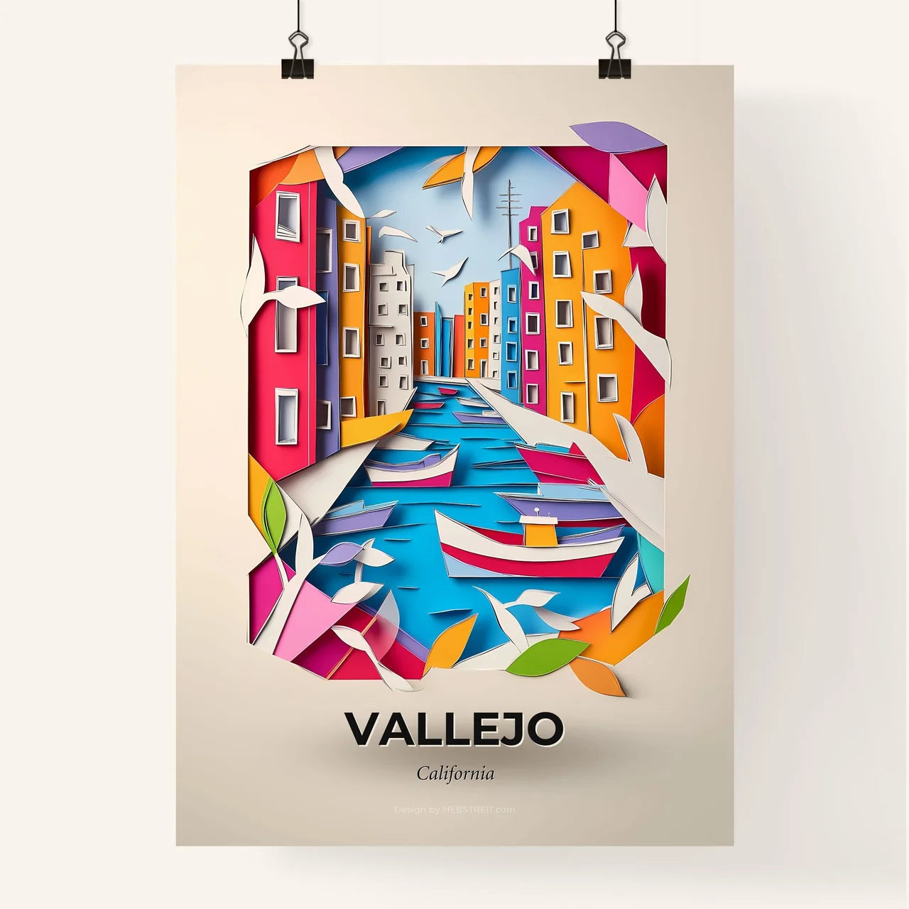 Vivid Vallejo, California, Colorful Poster