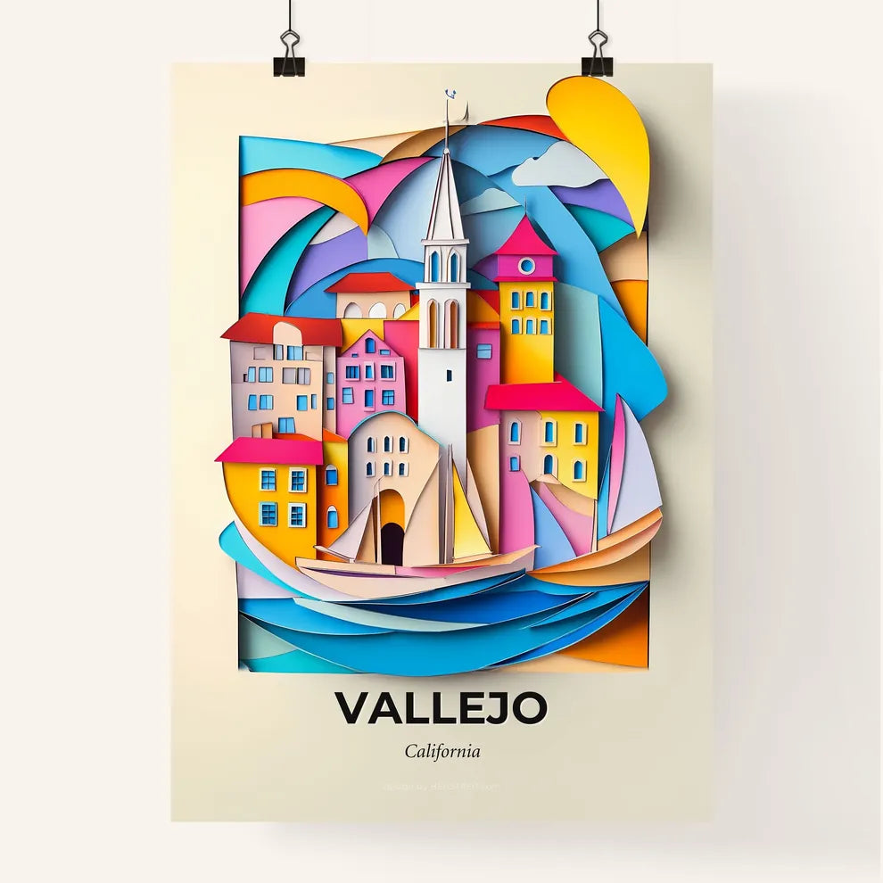 Vivid Vallejo, California, Colorful Poster