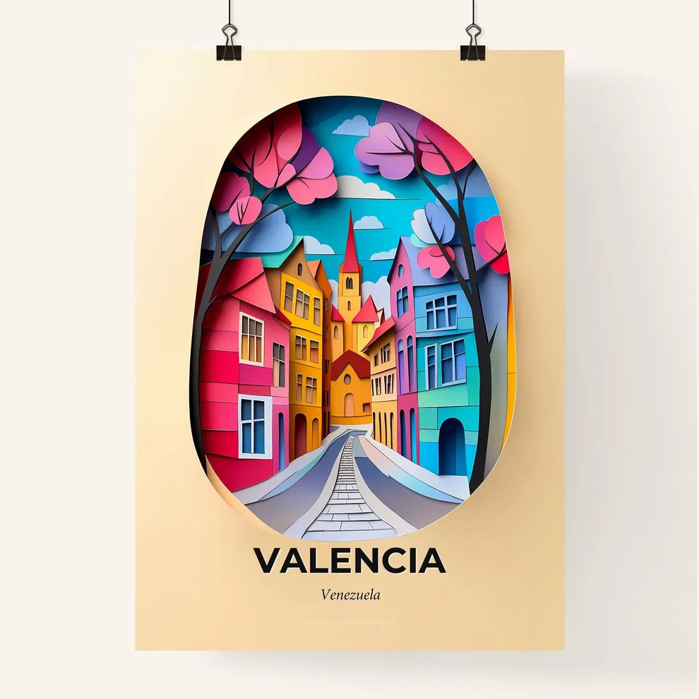 Vivid Valencia, Venezuela, Colorful Poster