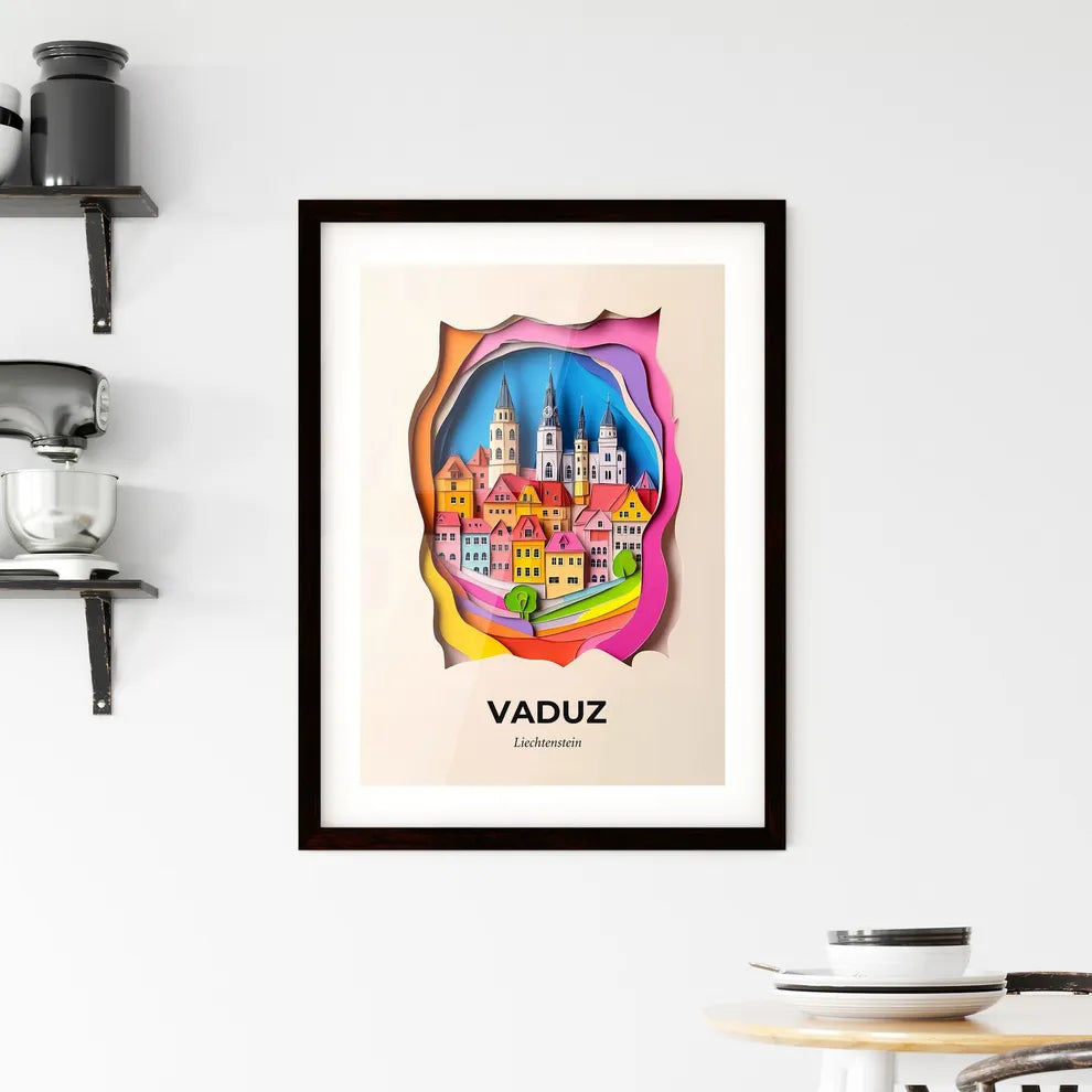 Vivid Vaduz, Liechtenstein, Framed Wall Art